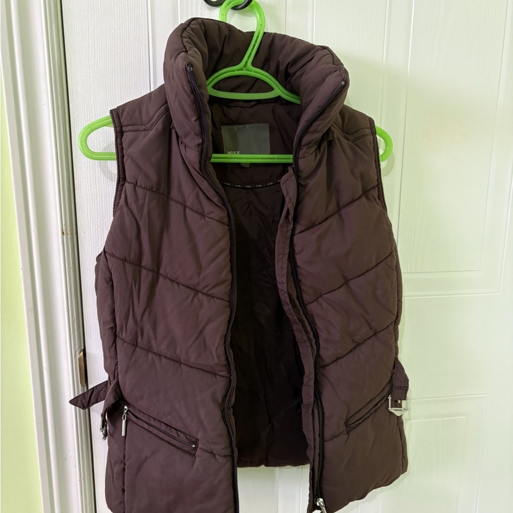 MEXX puff vest jacket no hood - Dark brown